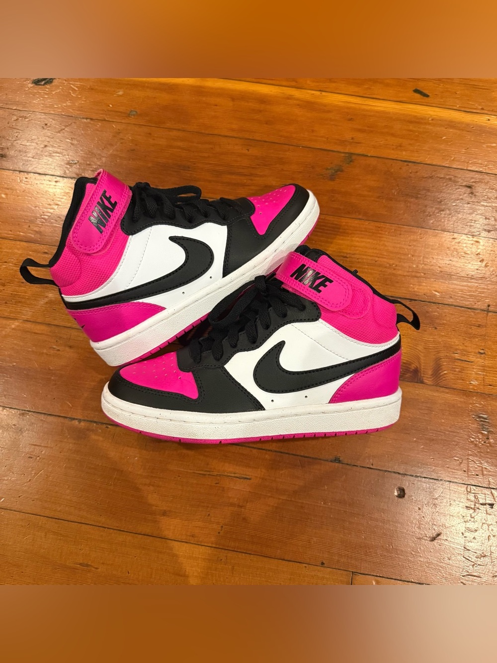 👟 Nike Court Borough Mid 2 "Fierce Pink" Kids 3.5Y / Women's 5